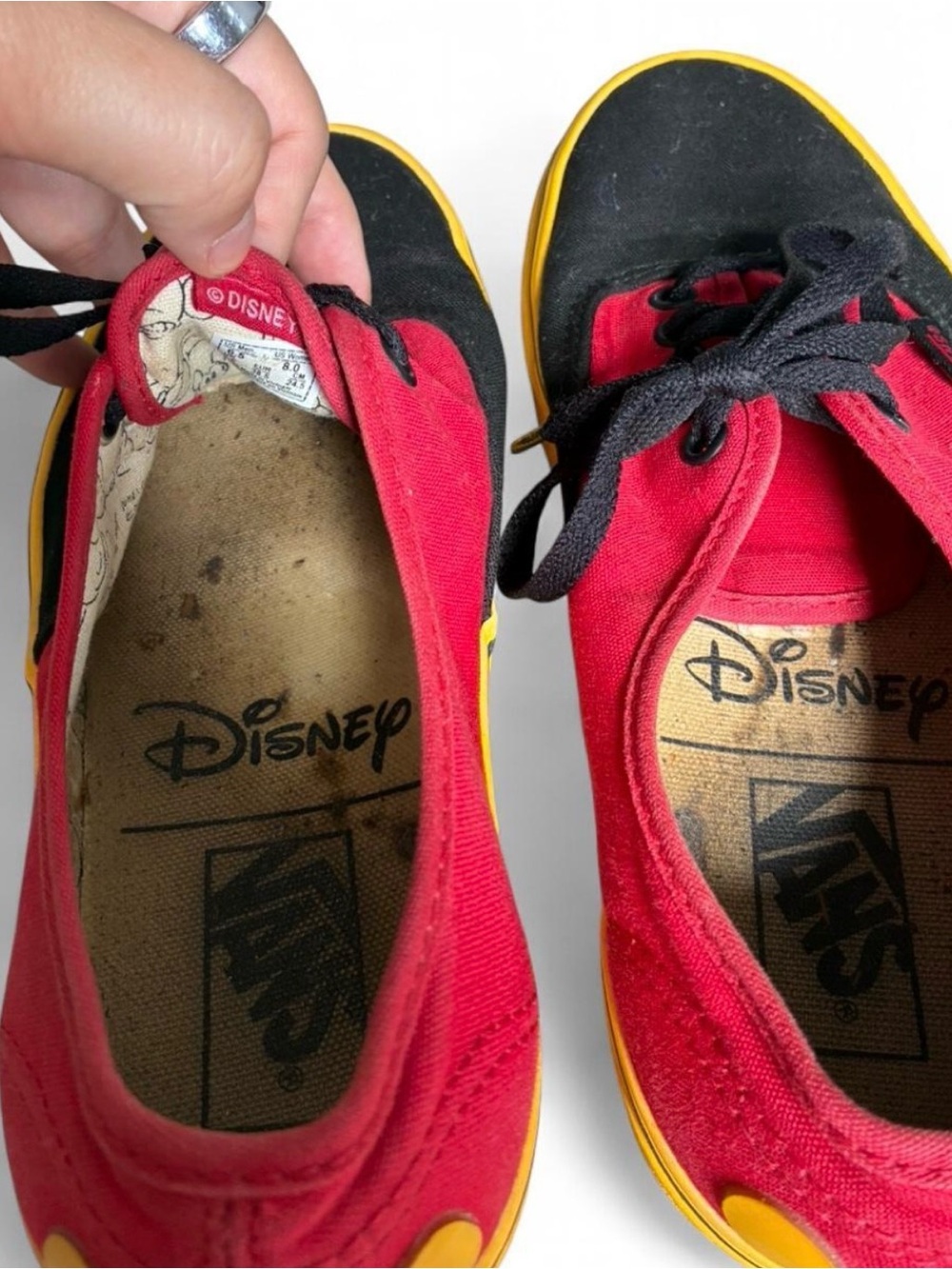 Rare Disney Mickey Mouse Vans size 8 - Picture 5 of 7